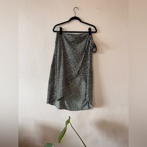 Princess Polly Flower Print Wrap Skirt